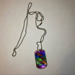 Cheer Dog Tag Necklace